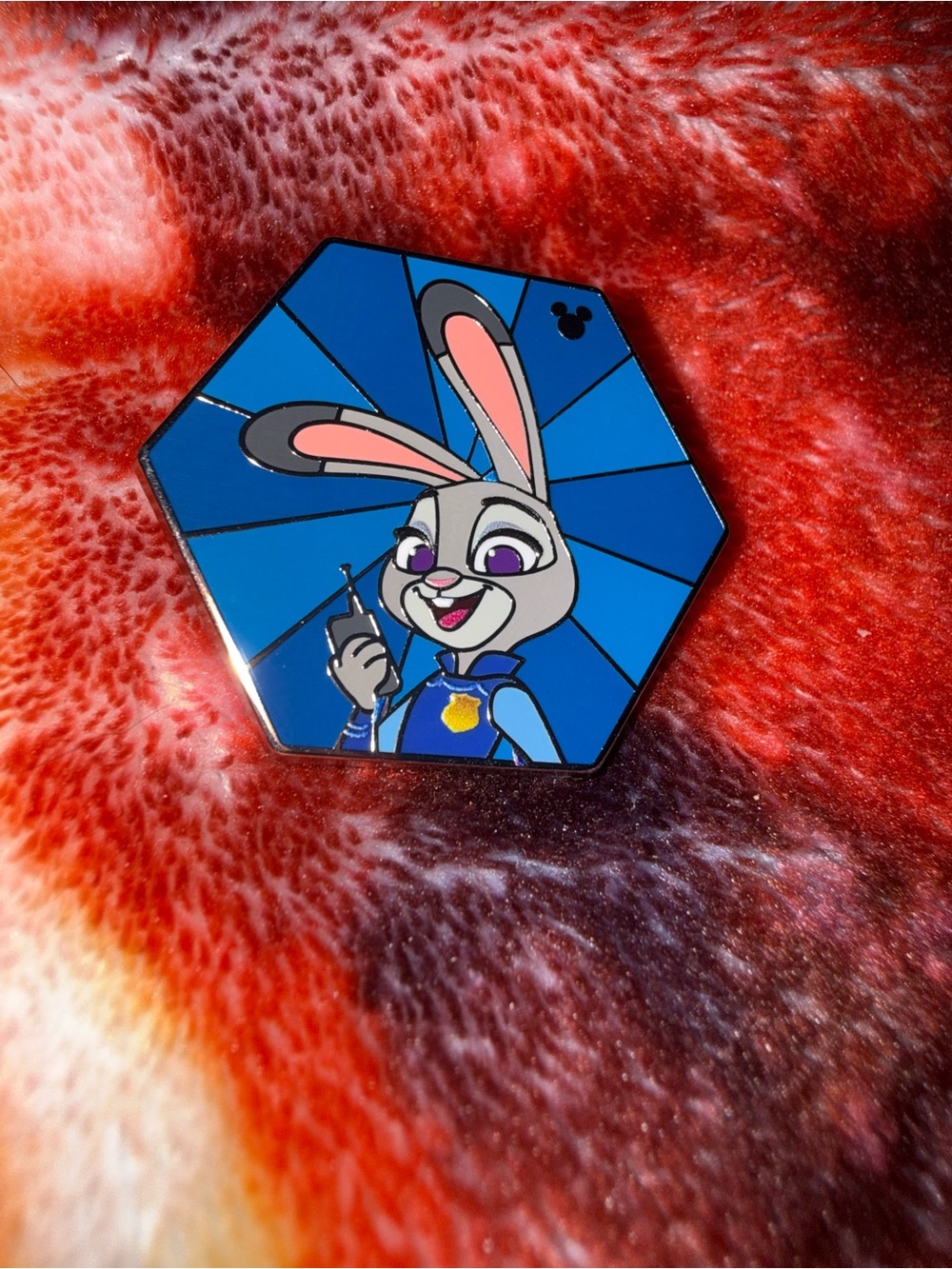 Disney Judy Hopps Blue Enamel Pin - Small Pets Accessory